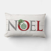 バッファロープレイドノエル、ピースランバーピロー ランバークッション (正面)