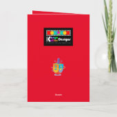 バッファロープレイドハヌカー(ユダヤ教)メノラー カード (裏面)