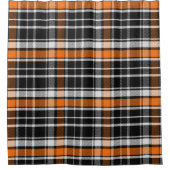 バッファロープレイドハロウィーンパターン シャワーカーテン (正面)