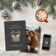 バッファロープレイドバスケット ミニマルフォト グレー