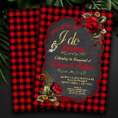 バッファロープレイドバーベキュー婚約パーティ 招待状