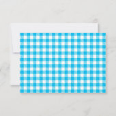 バッファロープレイドパーソナライズされたノートカード サンキューカード (裏面)