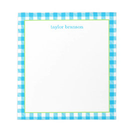 バッファロープレイドパーソナライズされたメモ帳 ノートパッド