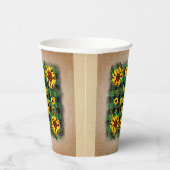 バッファロープレイドヒマワリ新年20xx 紙コップ (右)