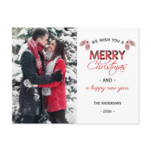 バッファロープレイドピネコーンクリスマスフォト