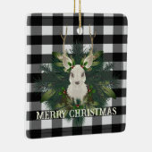 バッファロープレイドフェスティバルトナリークリスマスホリデイ セラミックオーナメント (右)