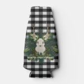 バッファロープレイドフェスティバルトナリークリスマスホリデイ ボトルクーラー (正面)