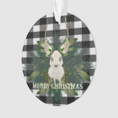 バッファロープレイドフェスティバルトナリークリスマス オーナメント (正面)