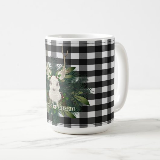 バッファロープレイドフェスティバルトナリークリスマス コーヒーマグカップ (正面右)