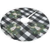 バッファロープレイドフェスティバルトナリークリスマス ブラッシュドポリエステルツリースカート (アングル)