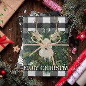 バッファロープレイドフェスティバルトナリークリスマス ラッピングペーパーシート