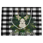 バッファロープレイドフェスティバルトナリークリスマス ラージペーパーバッグ (正面)