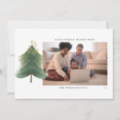バッファロープレイドフォトクリスマスホリデーカード シーズンカード (正面)