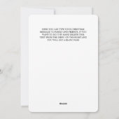 バッファロープレイドフォトコラージュスノーフレーククリスマス シーズンカード (裏面)