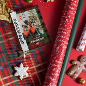 バッファロープレイドフラットホリデーカード シーズンカード