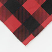 バッファロープレイドフリースブランケット フリースブランケット (角)