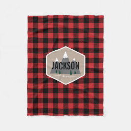 バッファロープレイドフリースブランケット フリースブランケット