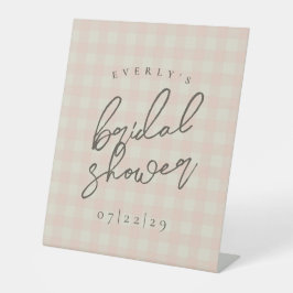 バッファロープレイドブライダルシャワー 台座サイン