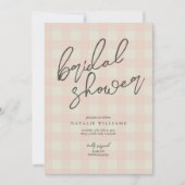 バッファロープレイドブライダルシャワー 招待状 (正面)