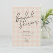 バッファロープレイドブライダルシャワー 招待状 (スタンド正面)