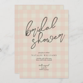 バッファロープレイドブライダルシャワー 招待状