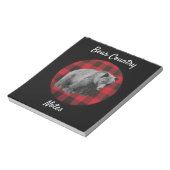 バッファロープレイドベアカントリーノート ノートパッド (回転)