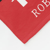 バッファロープレイドボストンテリアクリスマス フリースブランケット (角)