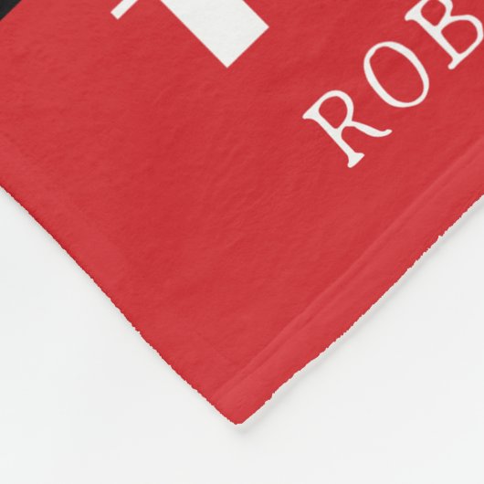 バッファロープレイドボストンテリアクリスマス フリースブランケット (角)