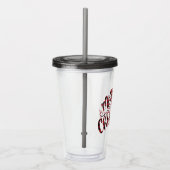 バッファロープレイドメリークリスマスアクリルタンブラー アクリルタンブラー (右)