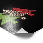 バッファロープレイドメリークリスマスツリー家族のマッチング フォトプリント            (角)