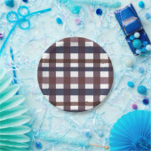 バッファロープレイドモダンフェスティバル ペーパープレート (パーティー)