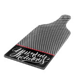 バッファロープレイドユミーホリデーズタイポグラフィレッドブラック カッティングボード (角)