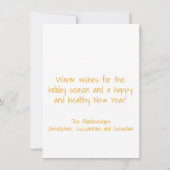 バッファロープレイドラブラドール着用〔雄ジカの〕枝角写真 シーズンカード (裏面)