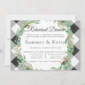 バッファロープレイドリース金ゴールドリハーサルディナー 招待状 (正面)