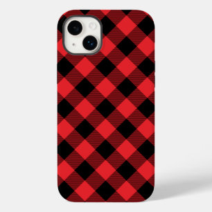バッファロープレイドレッドブラックチェック Case-Mate iPhone 14 PLUSケース