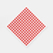 バッファロープレイドレッドホワイトクラシックパーティーおもしろい スタンダードランチョンナプキン (角)