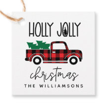 バッファロープレイドレッドヴィンテージトラック名ホリデー