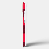 バッファロープレイドレッド&ブラックトレンディー Case-Mate iPhoneケース (裏面 / 左)