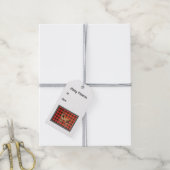 バッファロープレイドワイルドディアギフトラベル ギフトタグ (より糸付き)