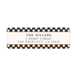 バッファロープレイド住所 シールズクリスマスホリデイズ ラベル