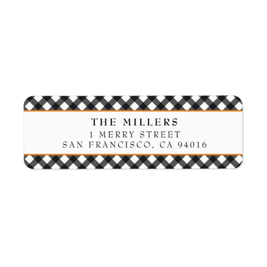 バッファロープレイド住所 シールズクリスマスホリデイズ ラベル (正面)