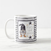 バッファロープレイド冬の水の色格言クリスマス コーヒーマグカップ (左)