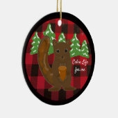 バッファロープレイド動物キャビン生命セラミックオーナメント セラミックオーナメント (右)