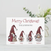 バッファロープレイド格言ファミリークパーソナライズされたリスマス (スタンド正面)