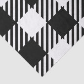 バッファロープレイド白黒クラシックシックタイムレス 薄葉紙 (詳細)