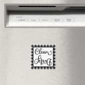 バッファロープレイド白黒クリーン汚れ食洗機 マグネット (インサイチュ (食洗機))