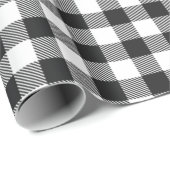 バッファロープレイド白黒チェック ラッピングペーパー (ロールコーナー)