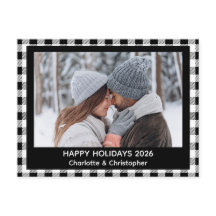 バッファロープレイド白黒秋