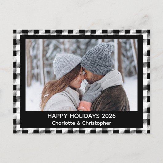 バッファロープレイド白黒秋 シーズンポストカード (正面)