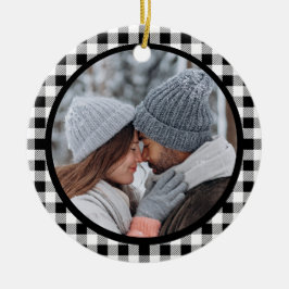バッファロープレイド白黒秋 セラミックオーナメント